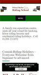 Mobile Screenshot of cornishridingholidays.co.uk