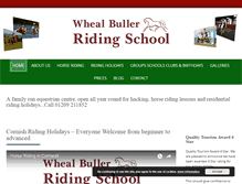 Tablet Screenshot of cornishridingholidays.co.uk